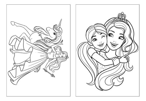 desenho para colorir barbie profissões