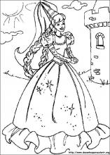 desenho para colorir barbie princesa