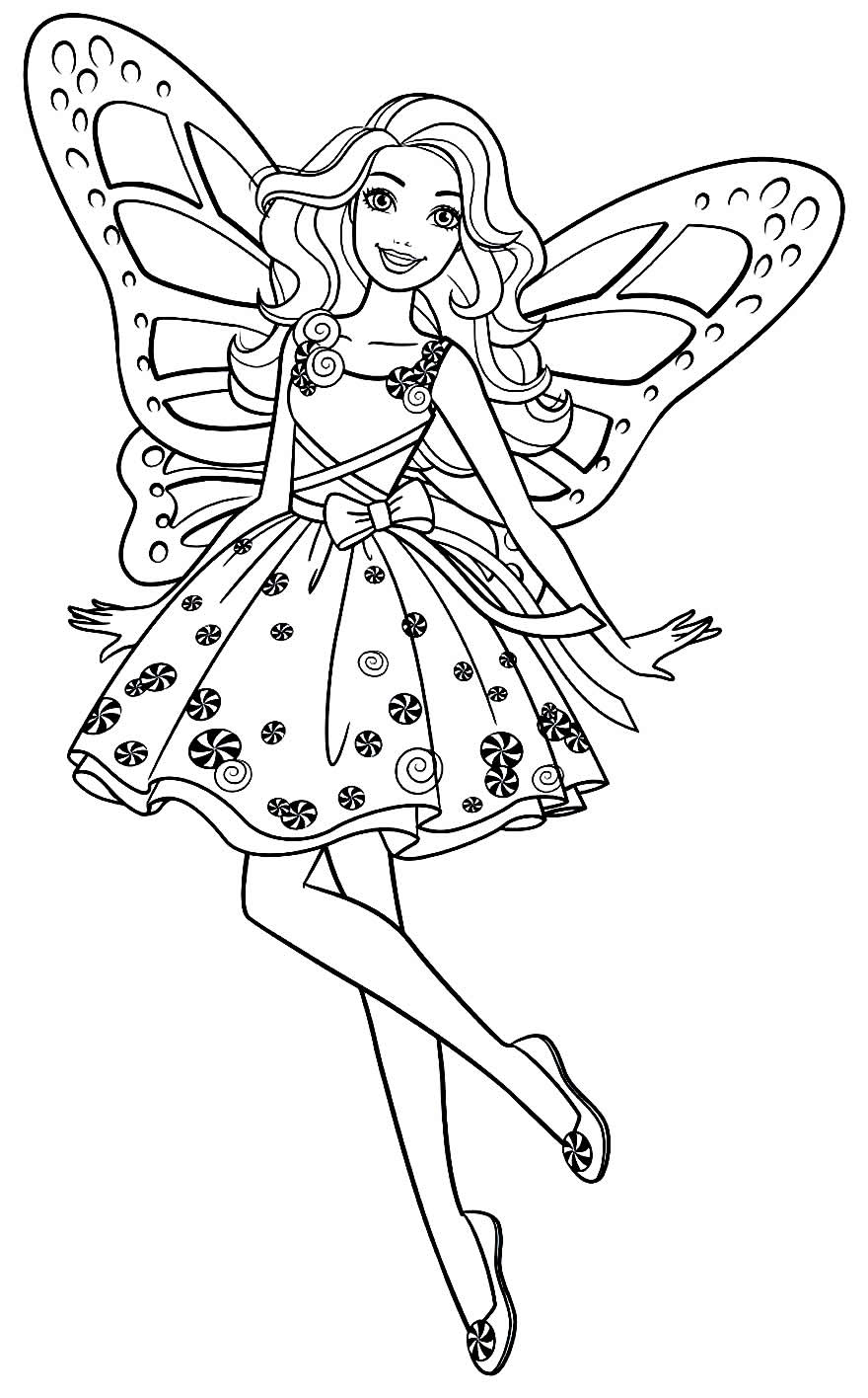 desenho para colorir barbie bailarina