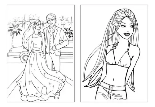 roupas do Ken para colorir