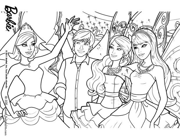 roupas da Barbie para colorir