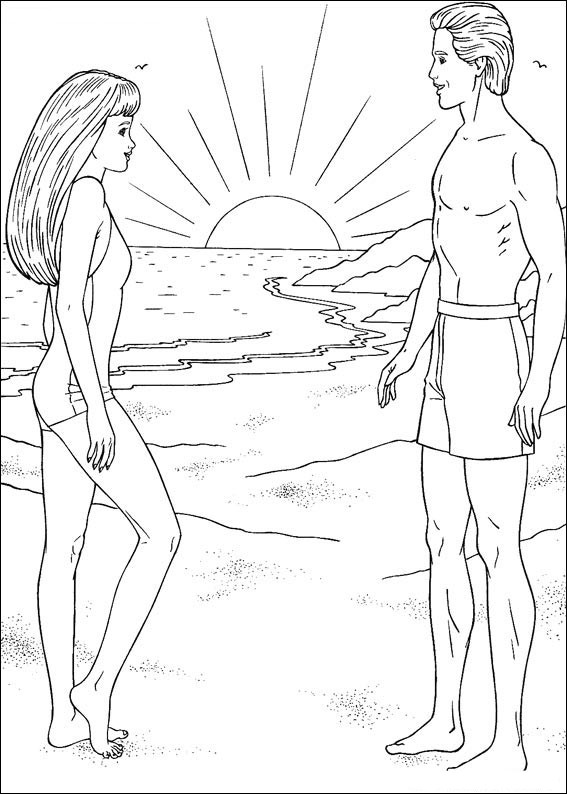cores da Barbie e Ken