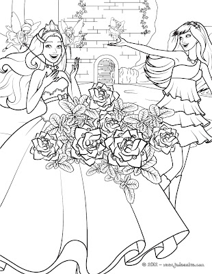 desenho barbie princesa para colorir grátis