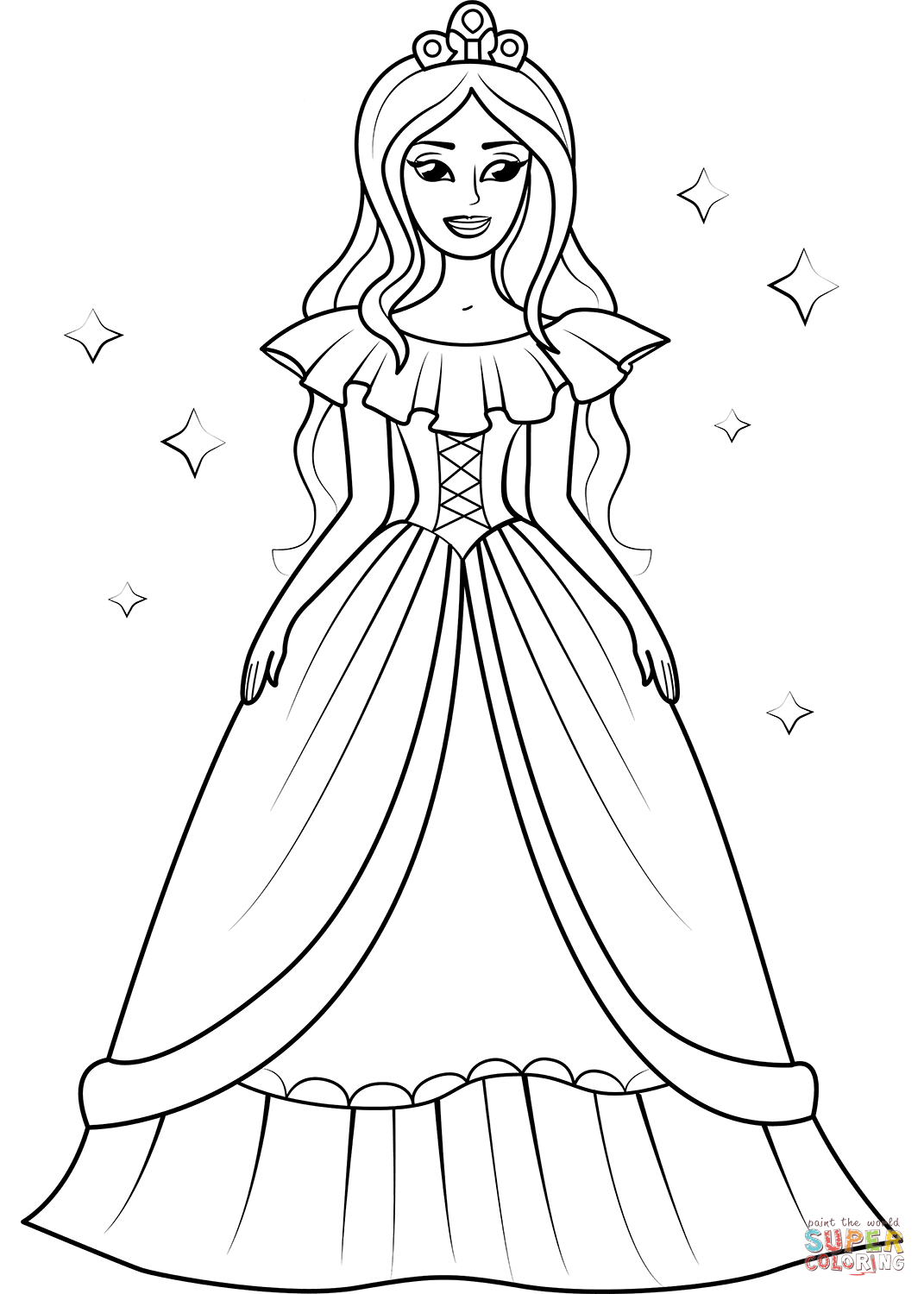 barbie princesa e o castelo para colorir