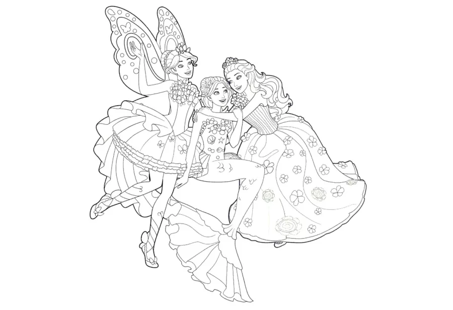 desenhos da barbie sereia para imprimir