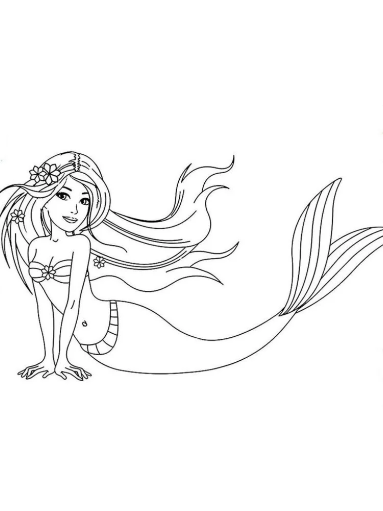 barbie sereia dreamtopia colorir