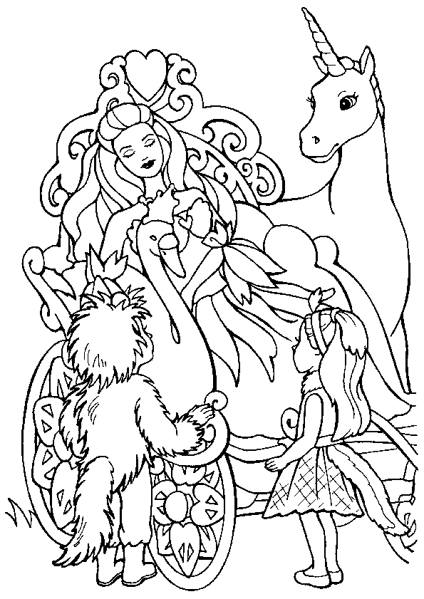desenhos de unicórnio da barbie
