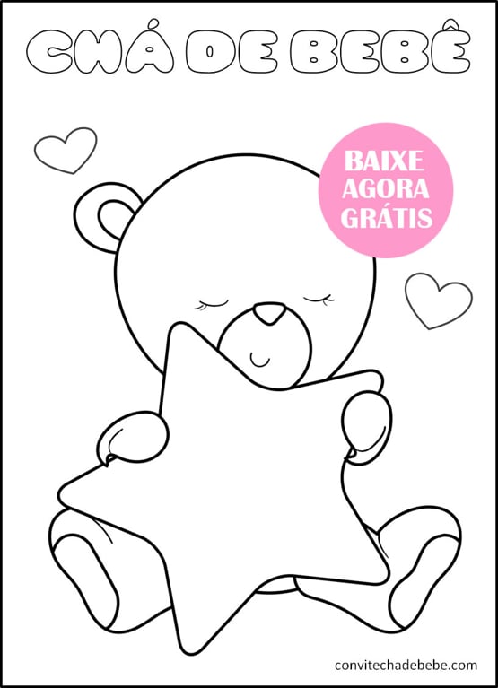 desenho de bebe fofo para imprimir