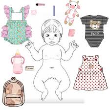 desenho bebe reborn menina para colorir