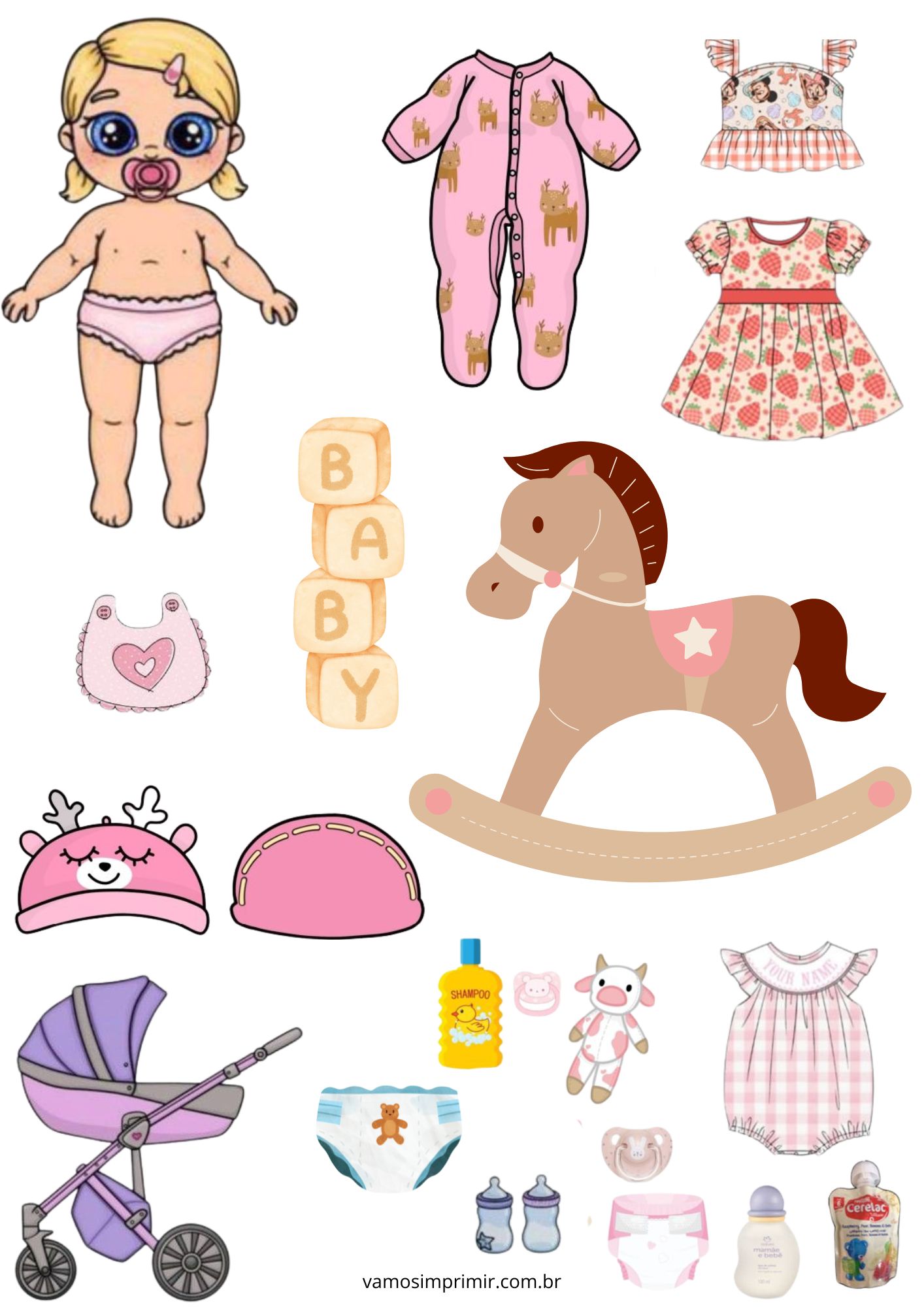 desenho bebe reborn facil