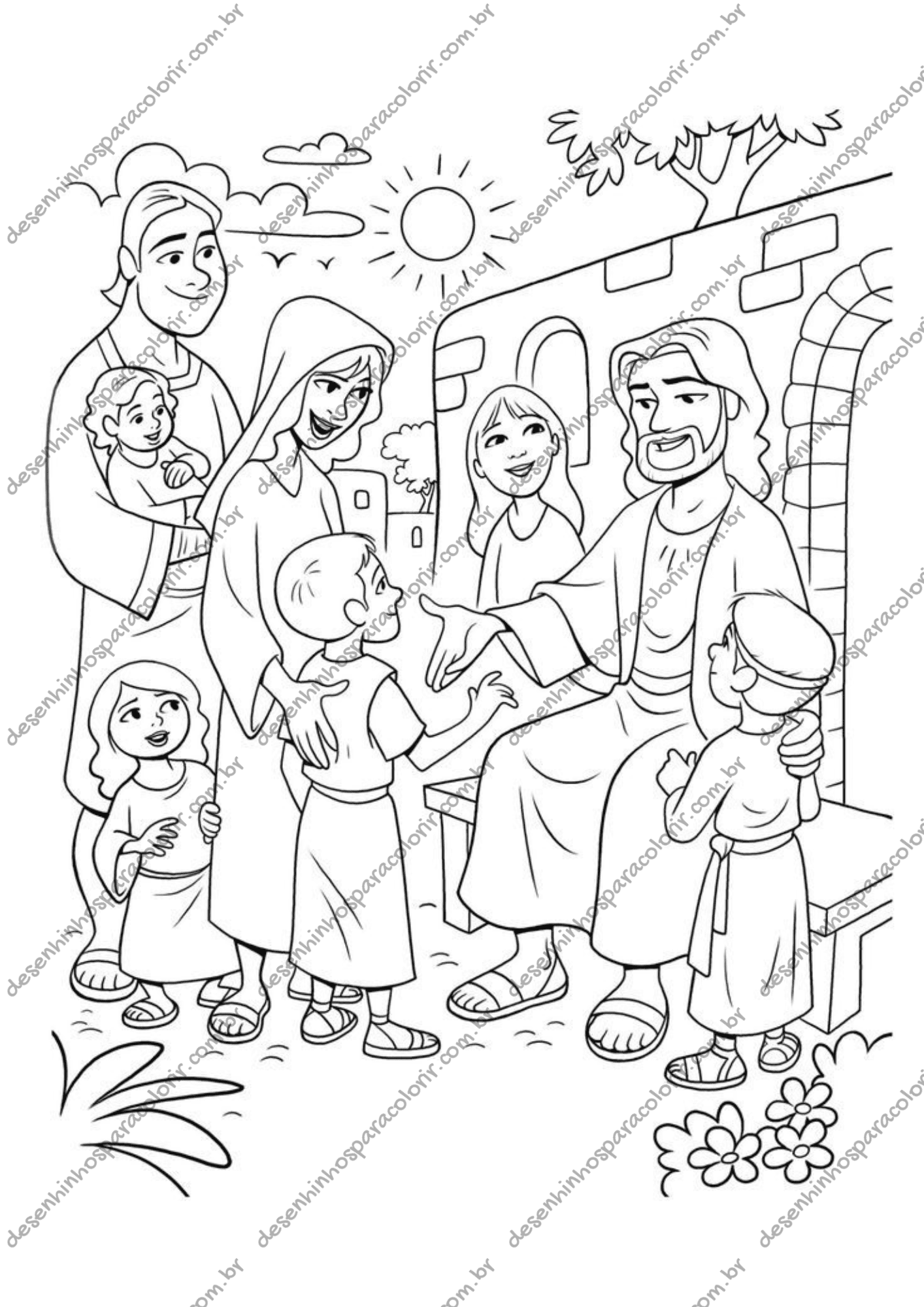 desenhos de versículos bíblicos para colorir