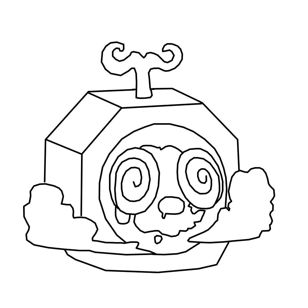 desenhos de blox fruits para imprimir