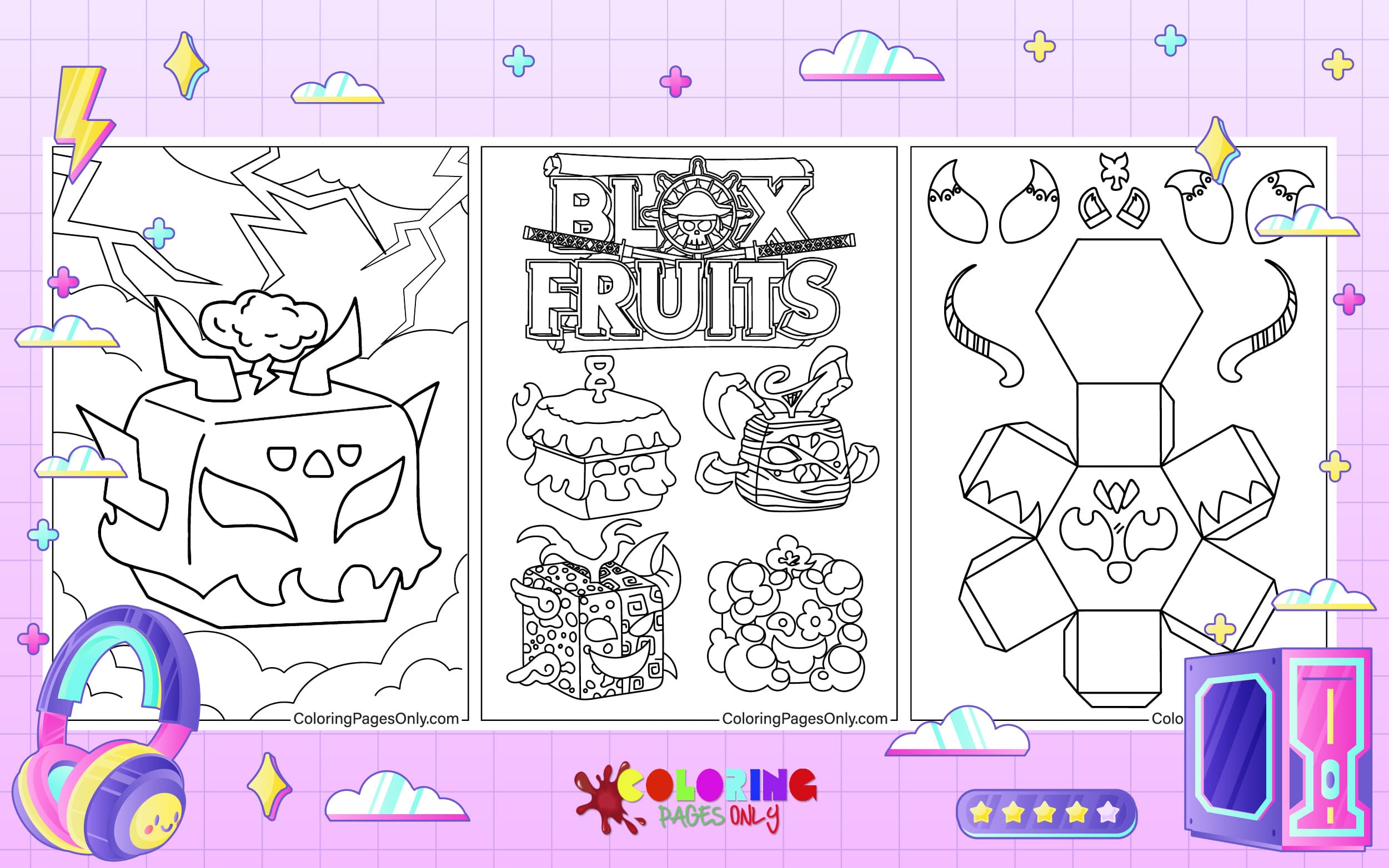 bloxfruits coloring pages