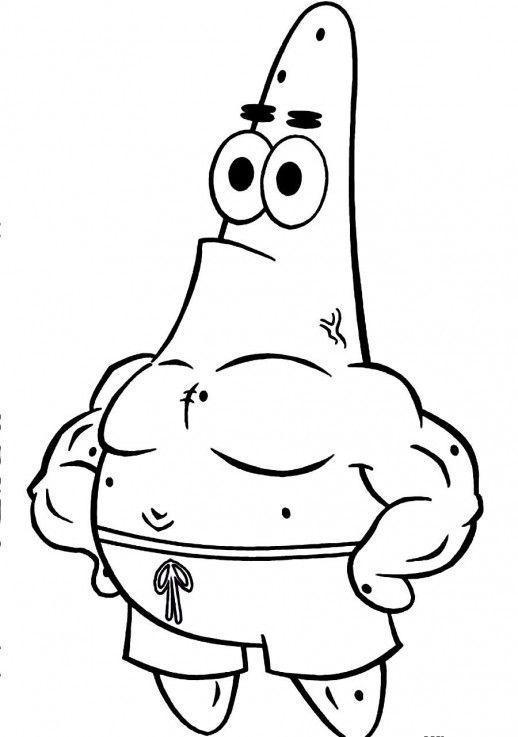 moldes bob esponja e patrick para colorir