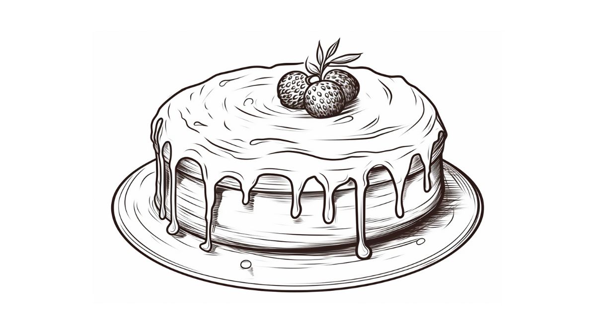 desenhos de bolos de casamento para pintar