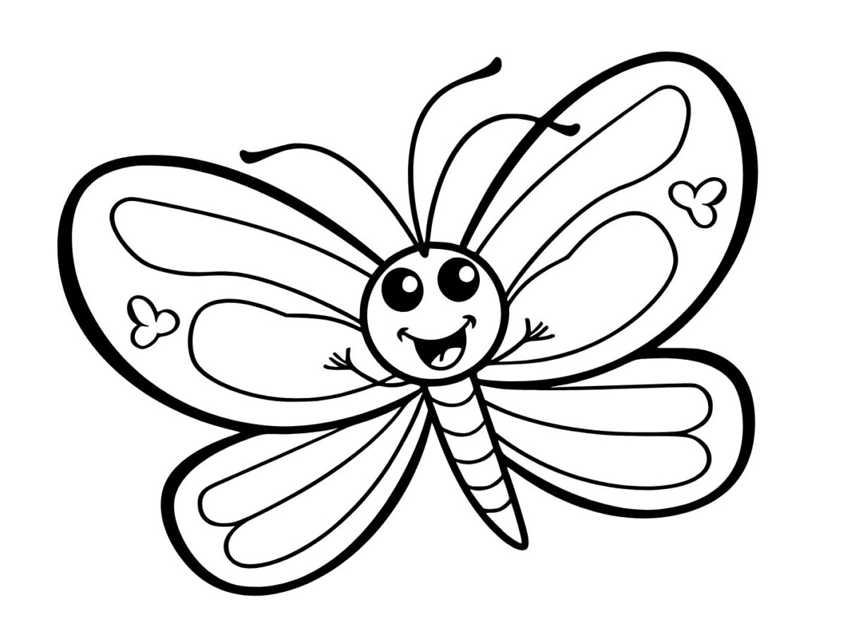 desenho borboleta fofo