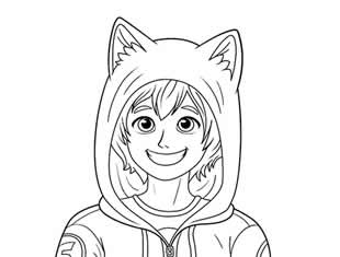 livro de colorir Boruto