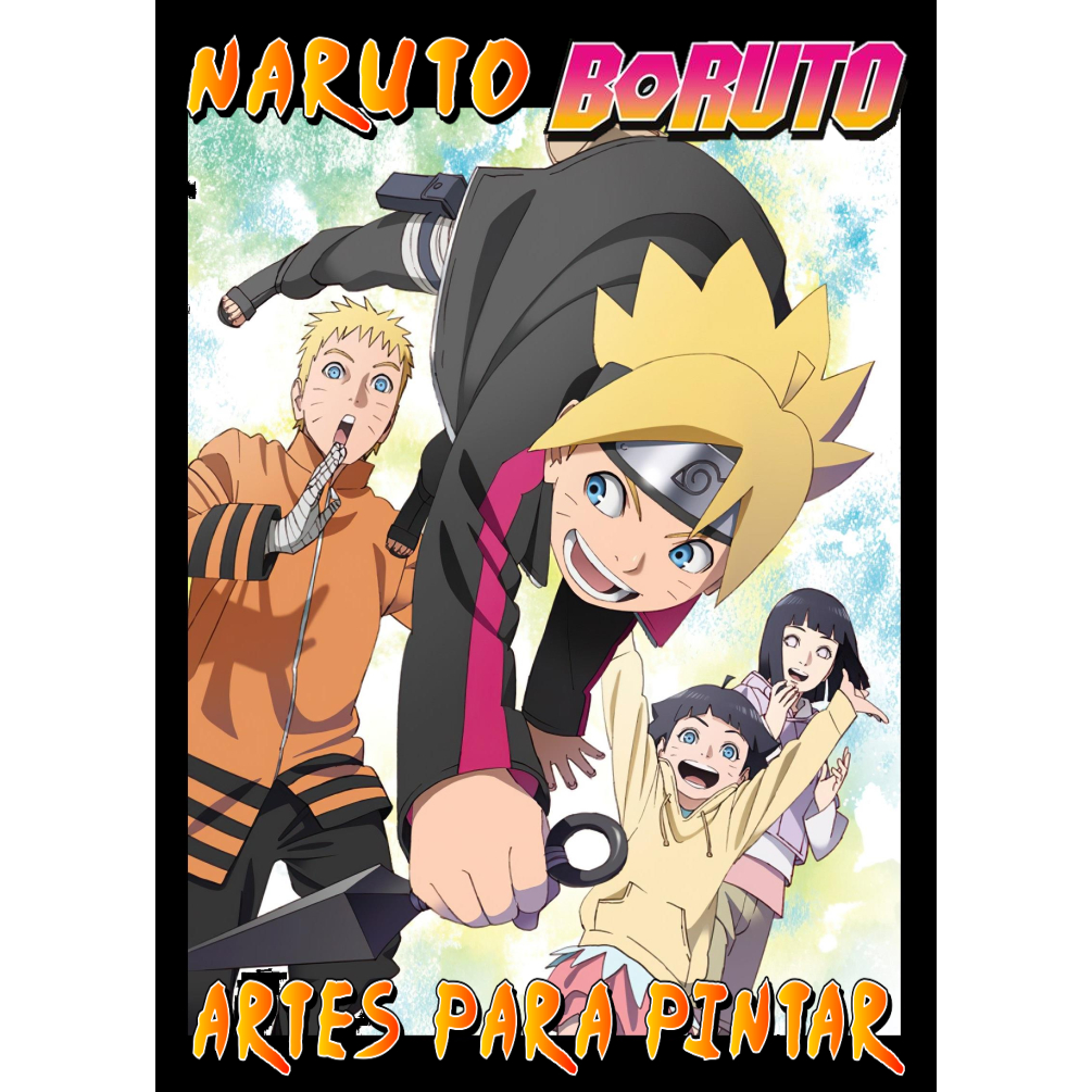 desenhos de personagens Boruto para colorir
