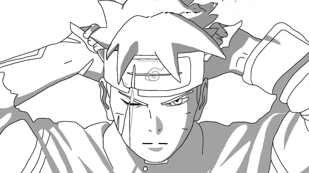 desenhos do Boruto para pintar