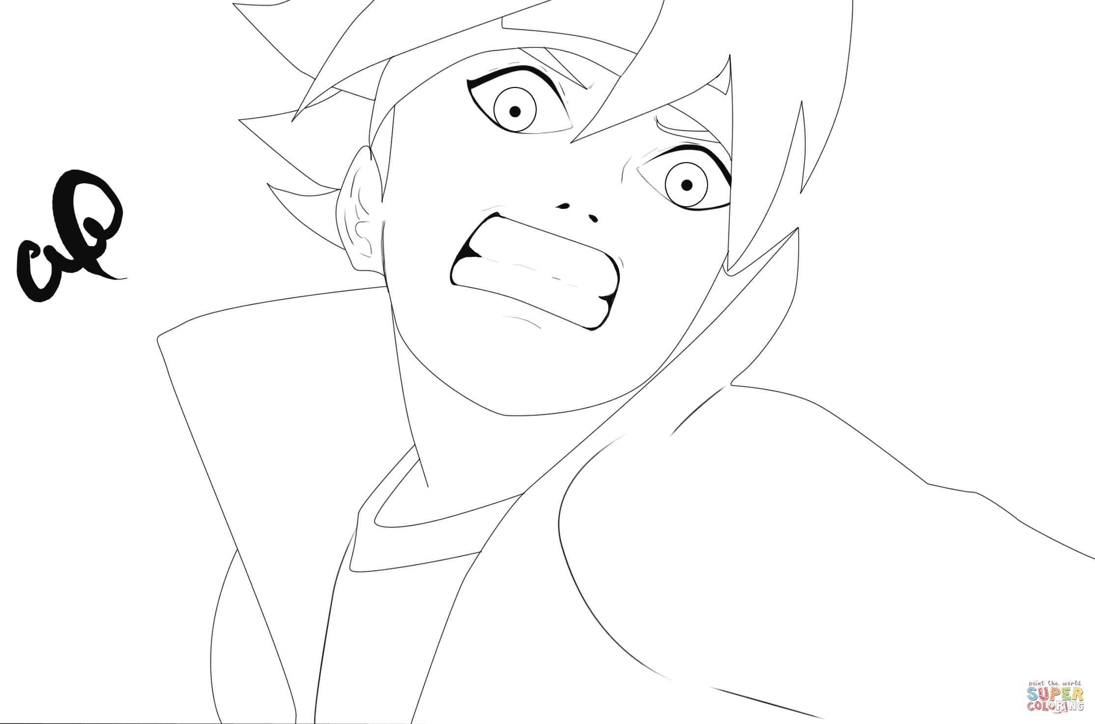 Mitsuki para colorir
