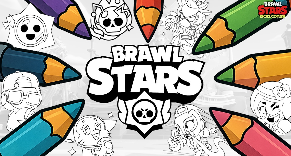 ilustrações Brawl Stars para pintar