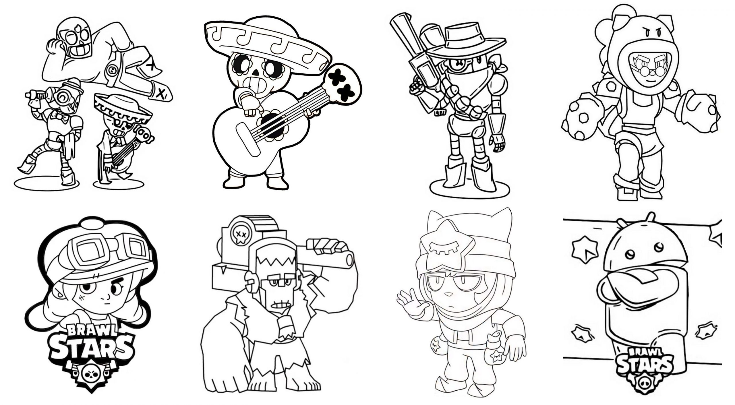 colorir personagens Brawl Stars