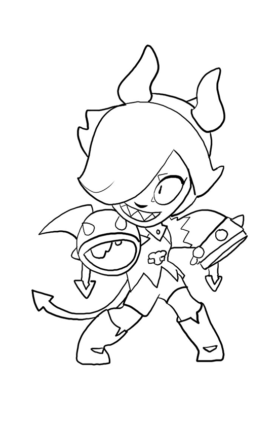 desenho Crow para colorir