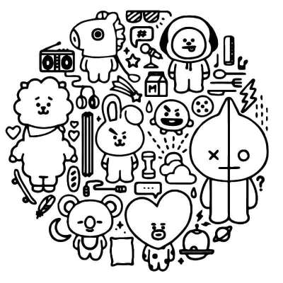 desenho para colorir Koya