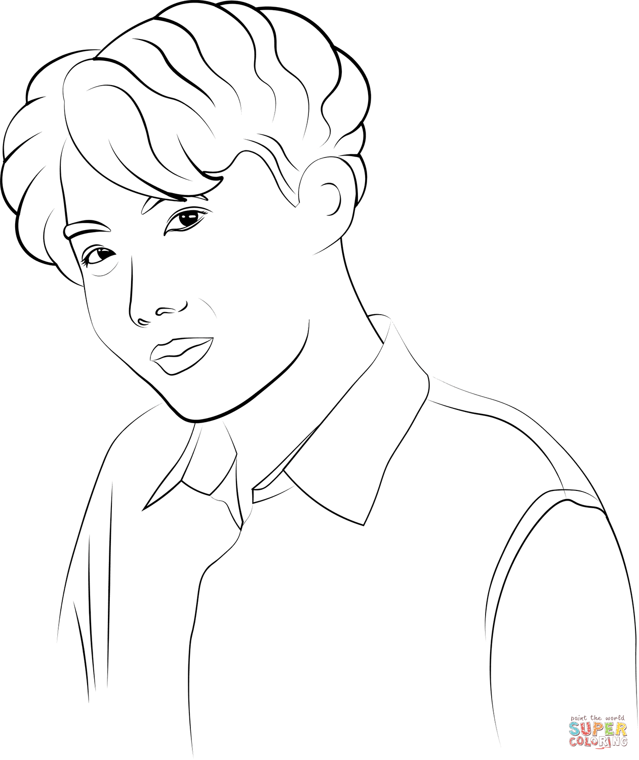 desenho para colorir Van