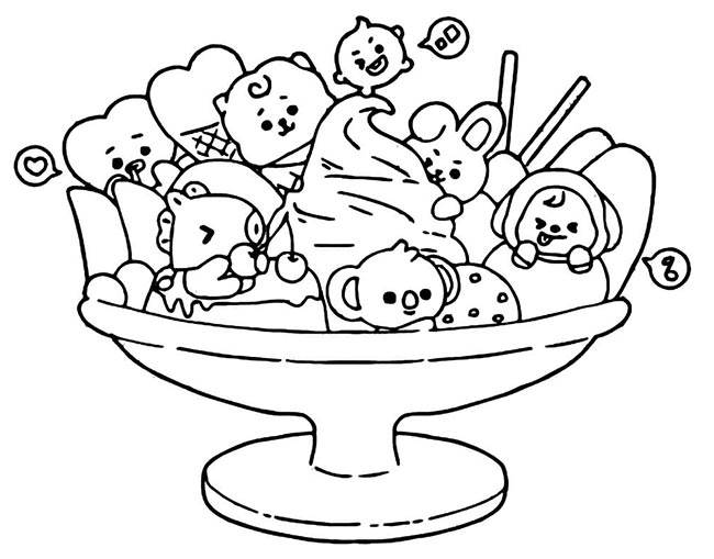 desenho para colorir TinyTAN