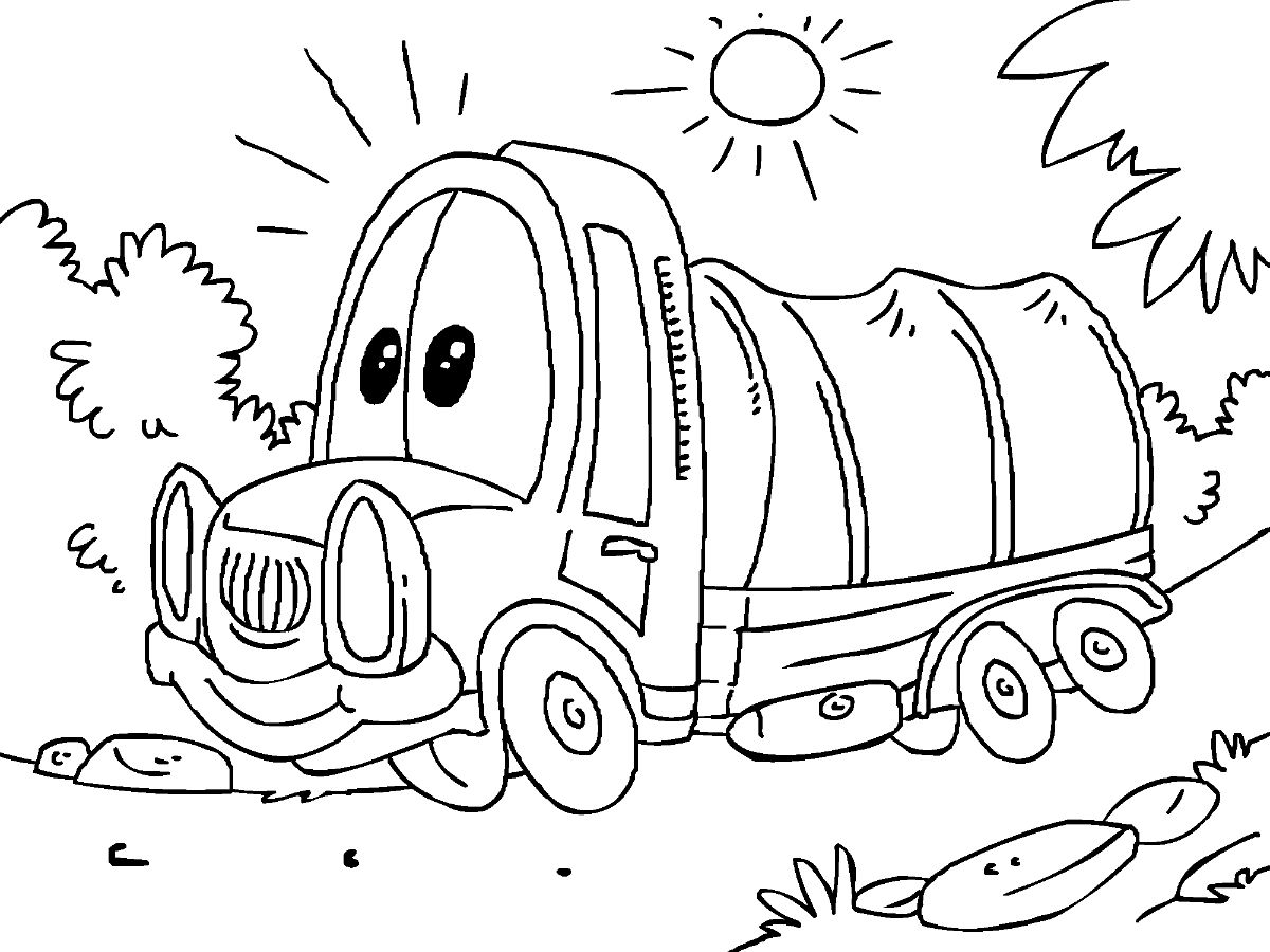 coleção de desenhos de caminhão