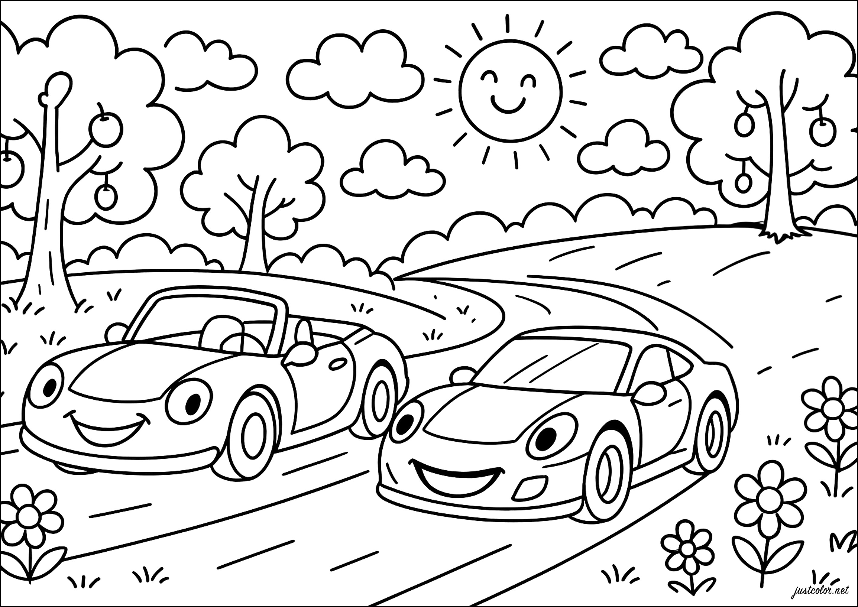desenhos de veículos para imprimir