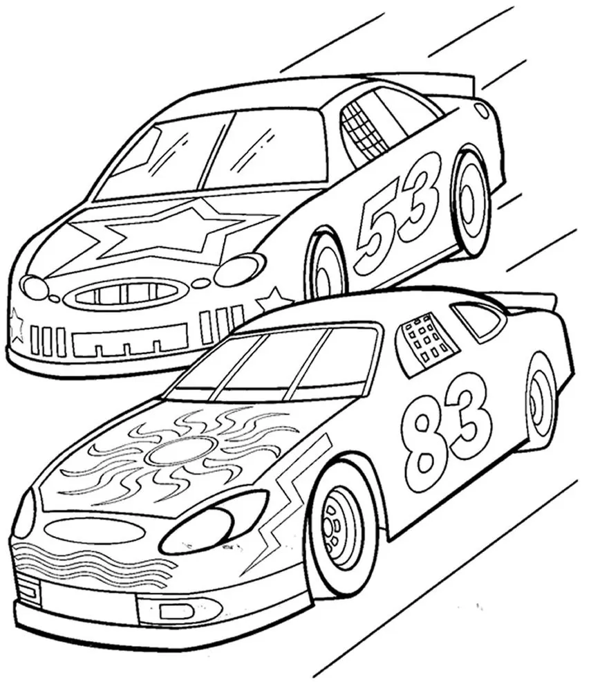 pintar carros de corrida online