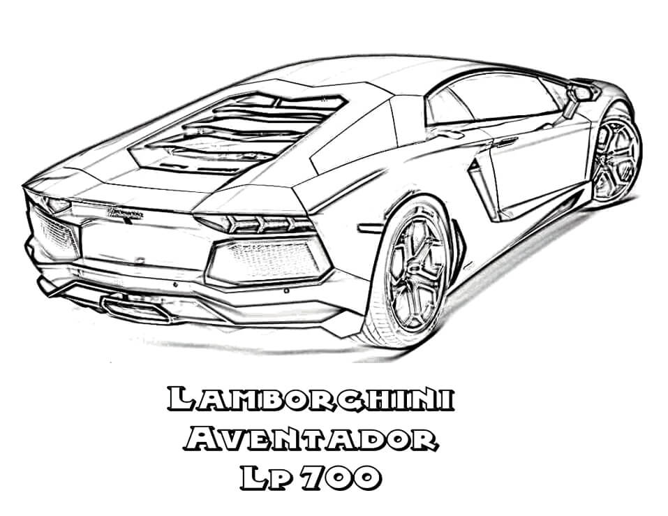 desenhos de carros esportivos para colorir