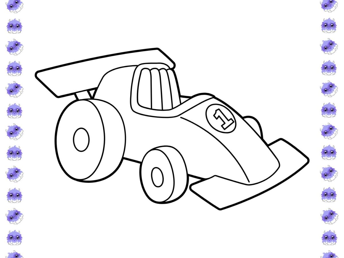 desenhos de fórmula 1 para pintar