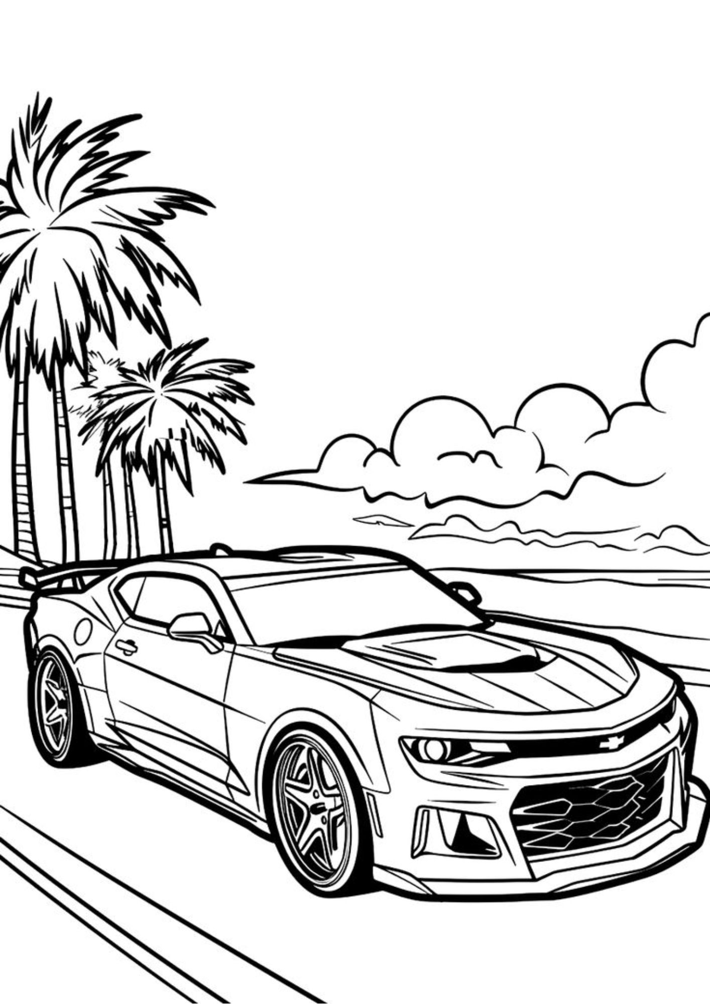 desenhos de carros animados para pintar
