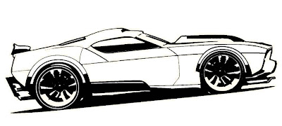 desenho hot wheels para colorir mustang