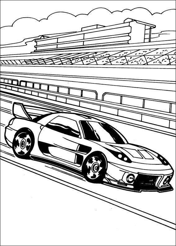 desenho hot wheels para colorir corrida