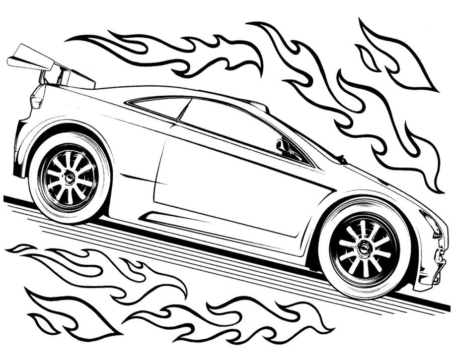 desenho hot wheels para colorir antigo
