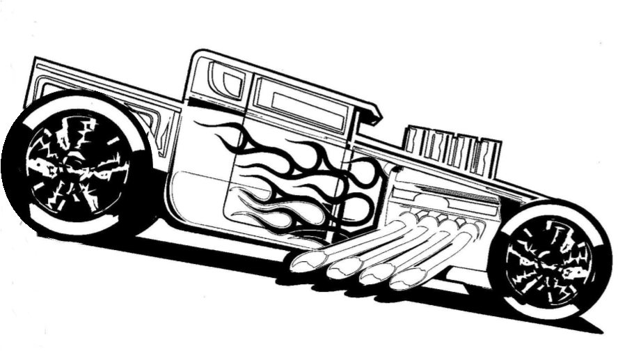 desenho hot wheels para colorir pistas