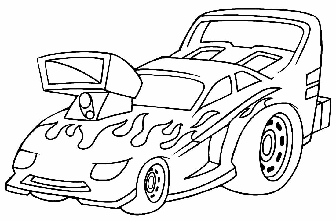 desenho hot wheels para colorir mustang
