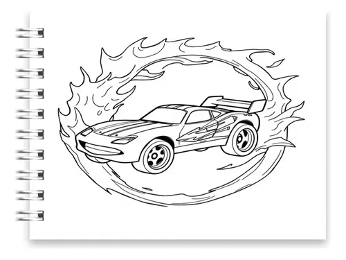 desenho hot wheels para colorir mustang
