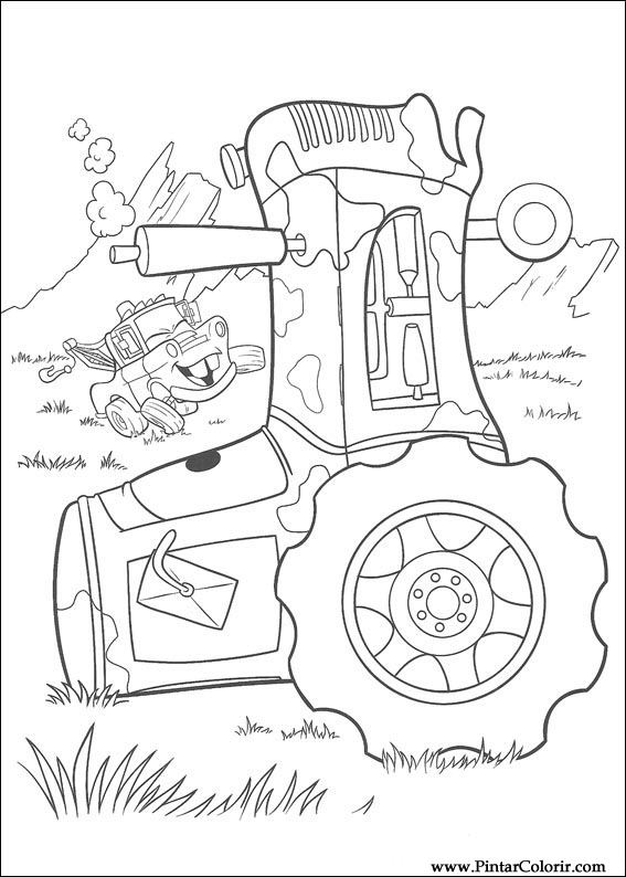 desenho da Cruz Ramirez para colorir