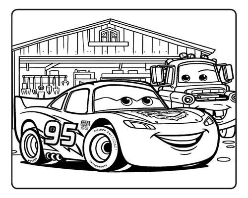 desenho do Relâmpago McQueen para pintar
