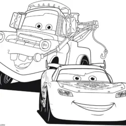 folhas de colorir do filme Carros