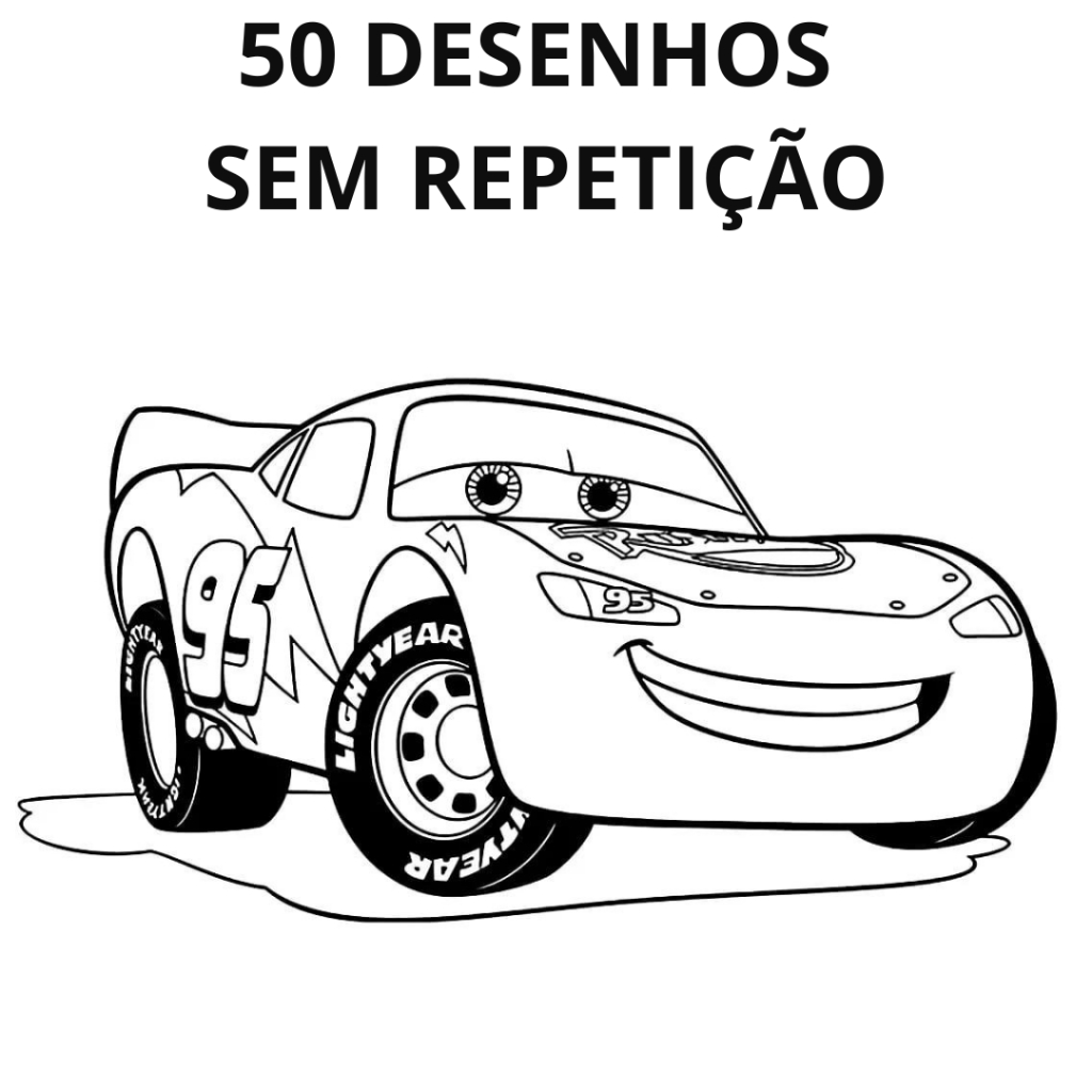 desenho da Cruz Ramirez para colorir