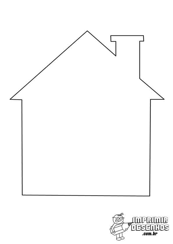 desenhos de casas para atividades infantis