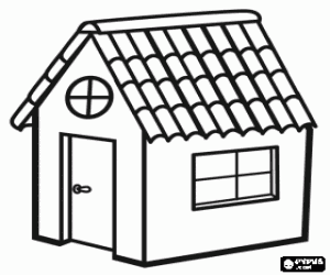 casas para colorir e imprimir
