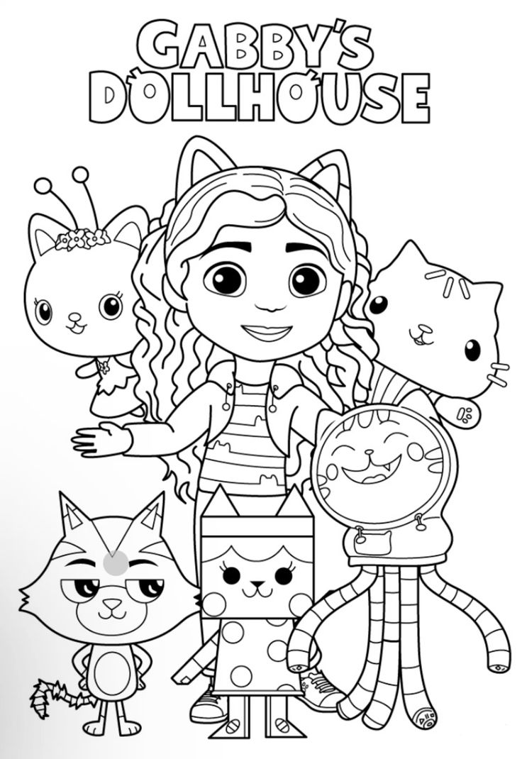 desenho da Gabby para colorir