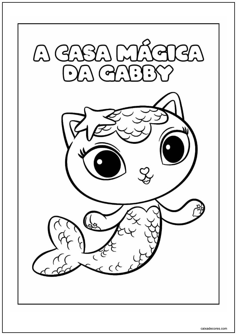 desenho da Gabby para colorir